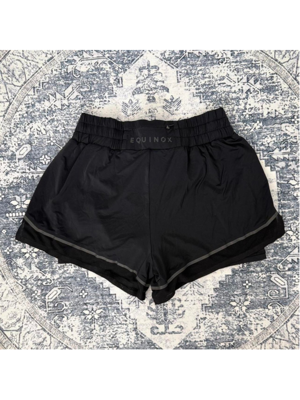 Equinox black athletic lined running shorts - Size M